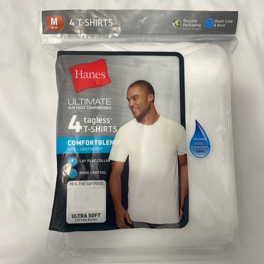 Brand new Hanes white t shirts!